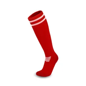 3 Pack Red Football Socks for Kids