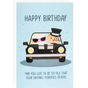 Bad Driving Birthday Card