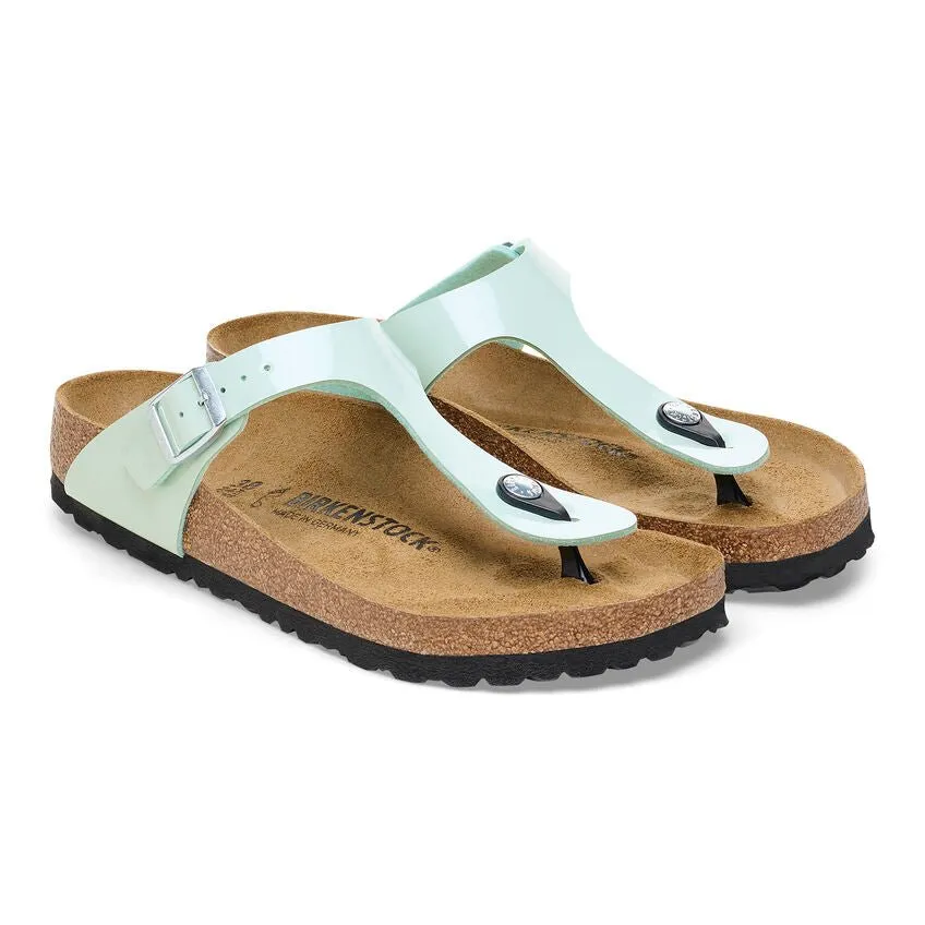 Birkenstock Women's Gizeh - Patent Surf Green