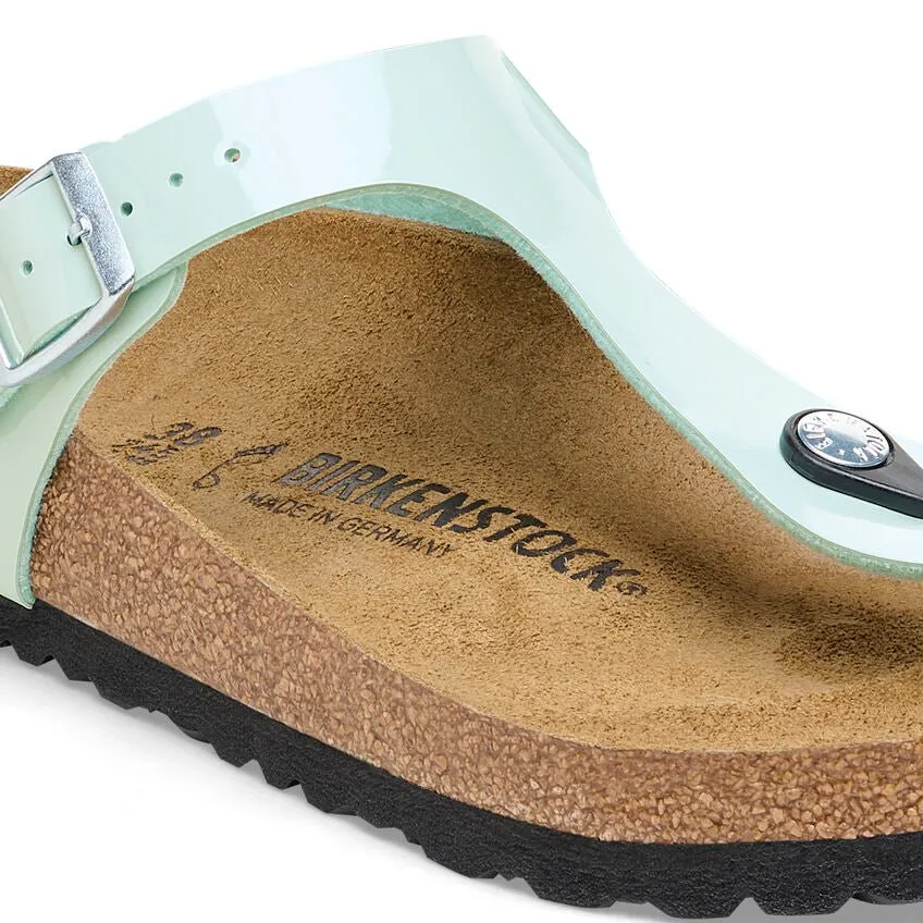 Birkenstock Women's Gizeh - Patent Surf Green