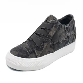 Blowfish Malibu Mamba Grey Camoflauge Canvas Platform Comfort Fashion Sneaker