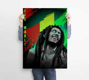 Bob Marley Custom Poster, Bob Marley Canvas Rolls, Custom Music Canvas, Home decor, Wall Hanging, Singer Canvas Rolls