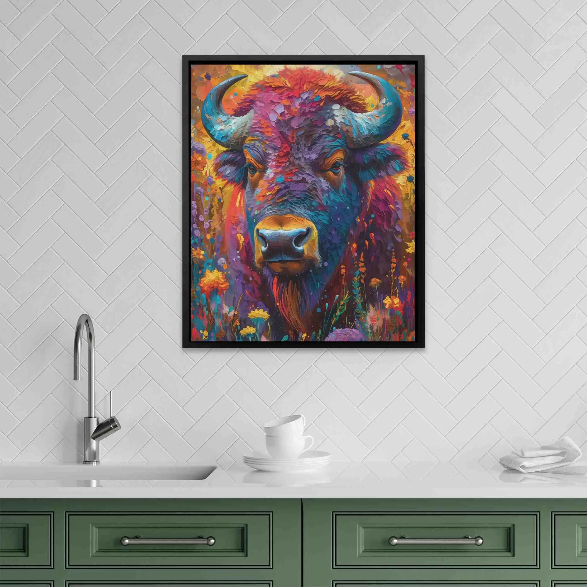 Colorful Buffalo