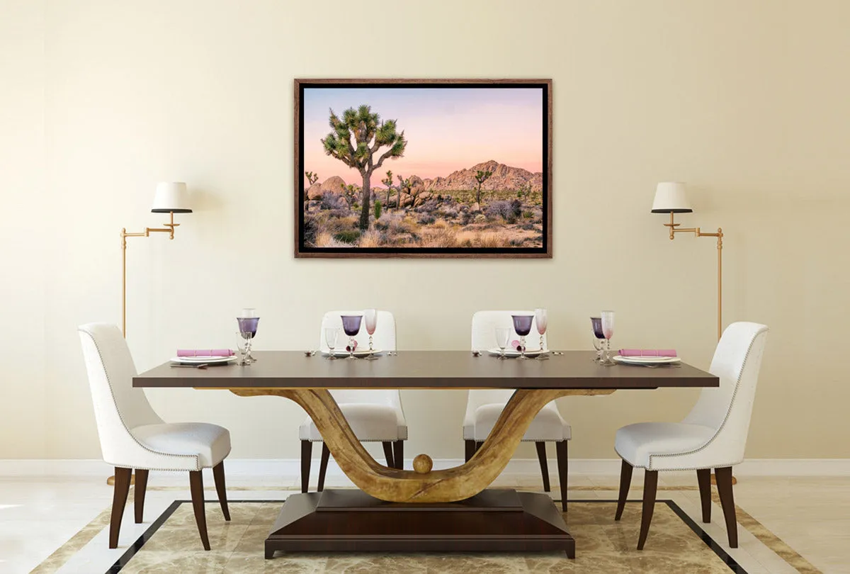 Desert Joshua Trees | Canvas Wall Art Print