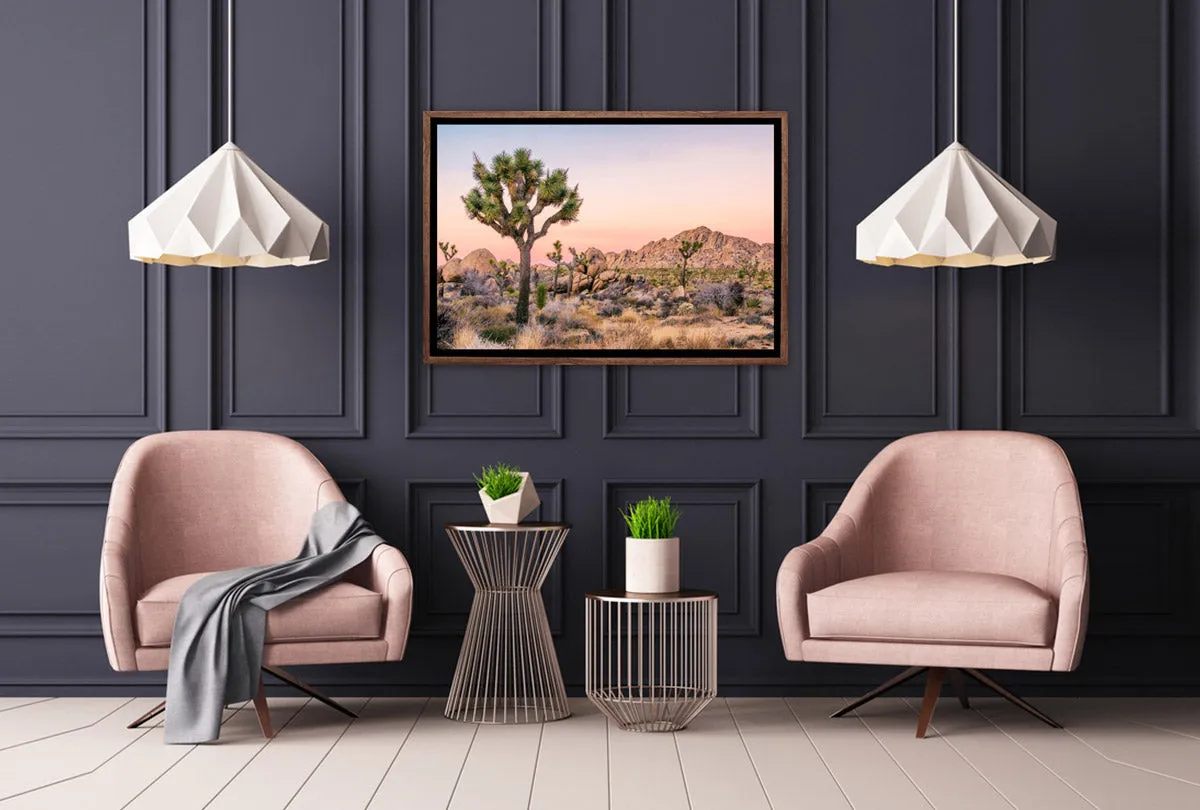 Desert Joshua Trees | Canvas Wall Art Print