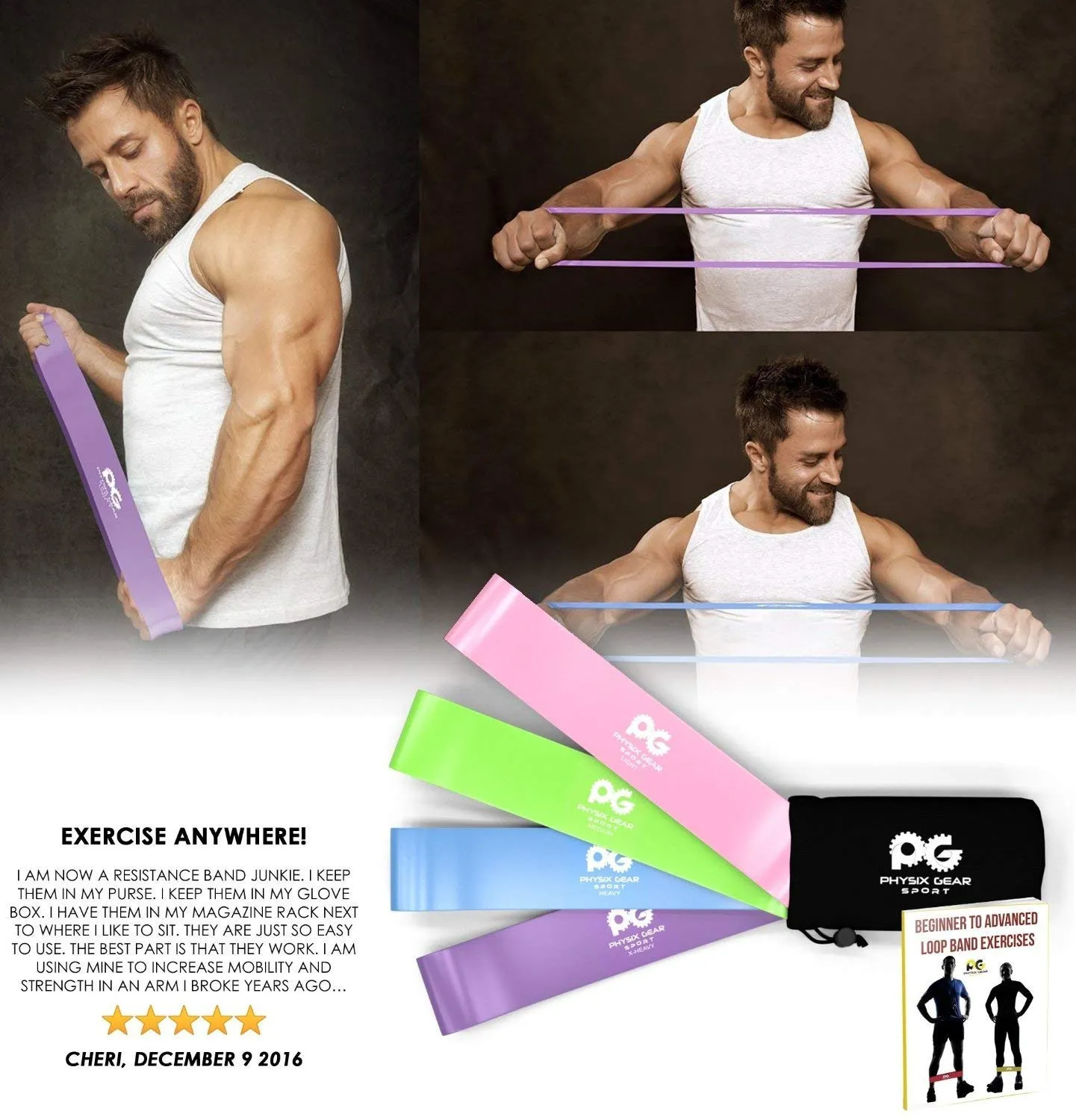 Loop Resistance Bands - Full-Body Workout and Strength Training