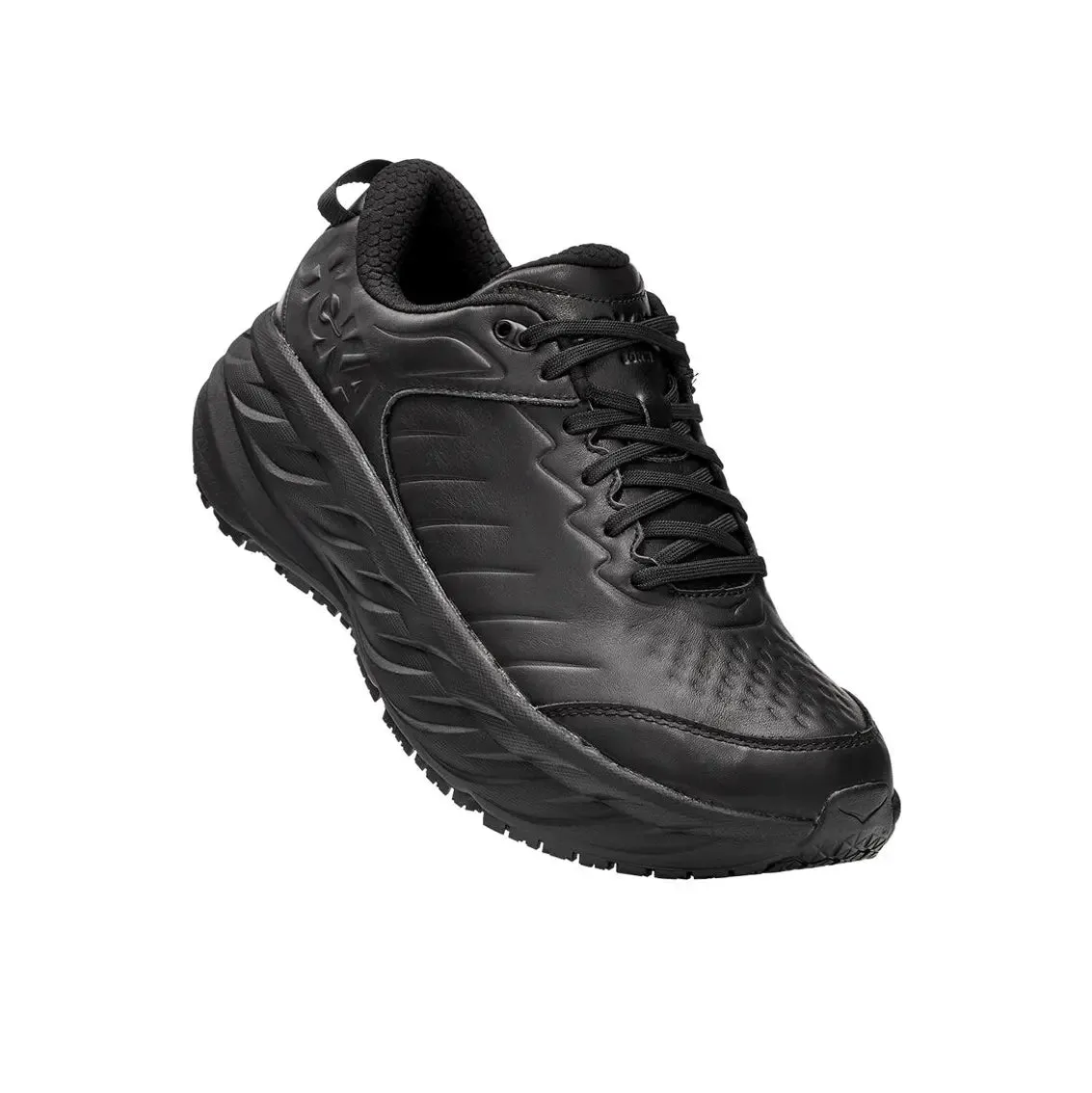 Mens HOKA Bondi SR Wide Shoes - Slip-Resistant Comfort Walking Sneakers