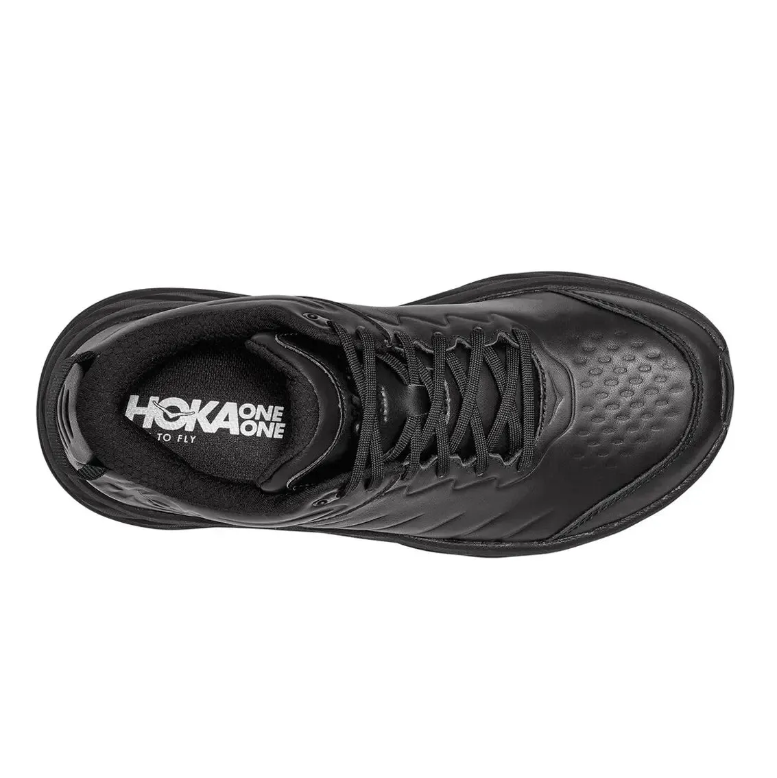 Mens HOKA Bondi SR Wide Shoes - Slip-Resistant Comfort Walking Sneakers