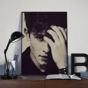 Shawn Mendes Custom Poster, Shawn Mendes Canvas Rolls, Custom Music Canvas, Home decor, Wall Hanging, Singer Canvas Rolls